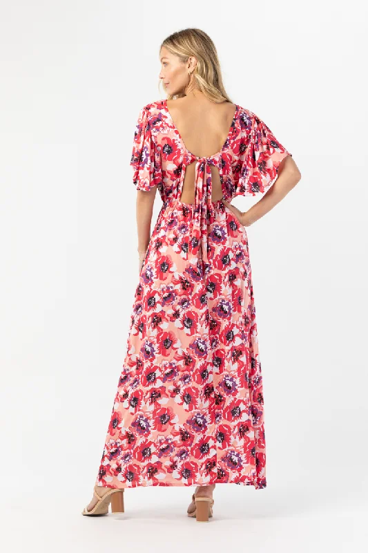 Bowie Maxi Dress Stylish Maxi Dress with Pleats