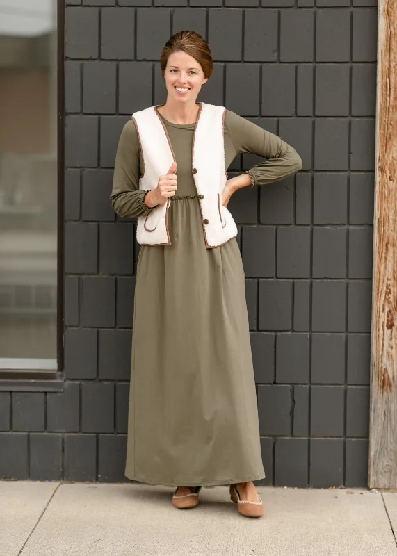 Brie Long Sleeve Maxi Dress Elegant Velvet Maxi Dress