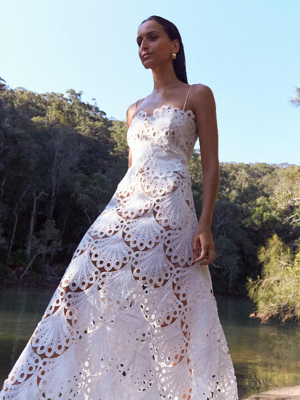 ELLA LACE MAXI DRESS Stylish Off-Shoulder Maxi Dress