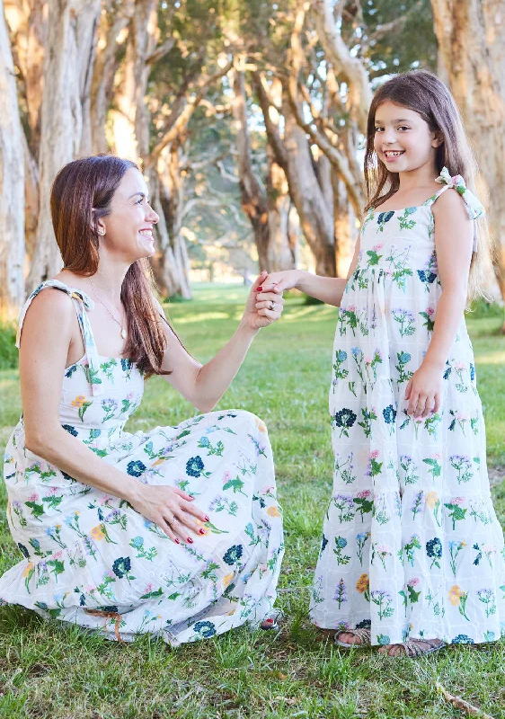 Freya Embroidered Maxi Dress Comfortable Plunging Neckline Maxi Dress