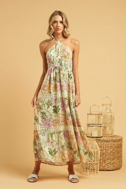 Gardenia Maxi Dress Comfortable Fitted Maxi Dress