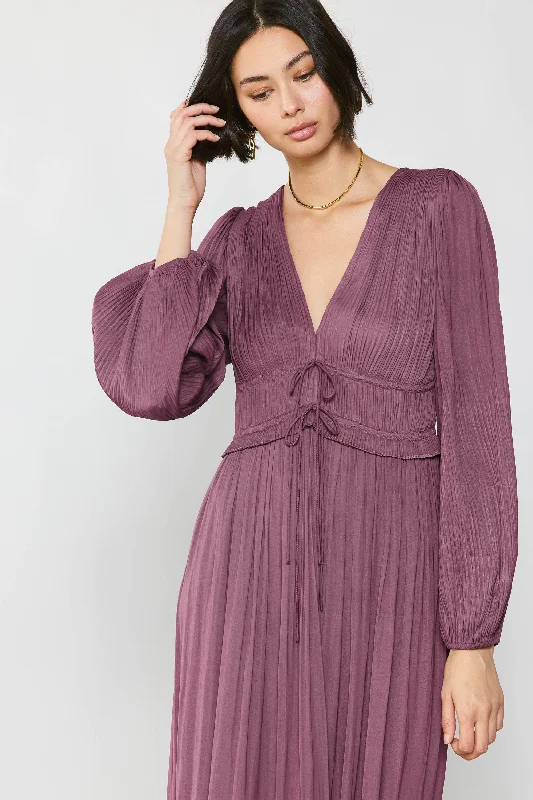 Petite - Sidonie Pleated Maxi Dress Chic Summer Floral Maxi Dress
