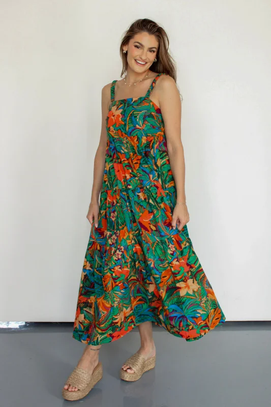Natural Habitat Maxi Dress Comfortable Flowy Maxi Dress