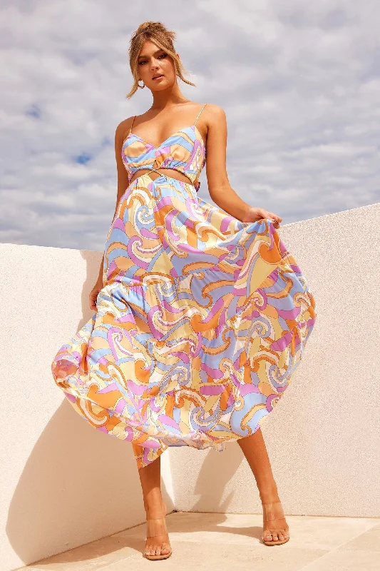 Shine For You Maxi Dress - Multi Chic Summer Maxi Dress