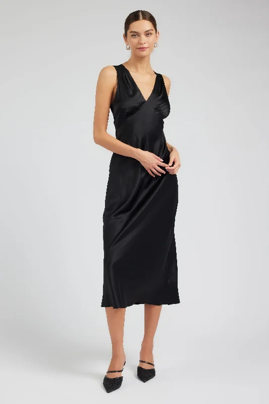 Silk Sweetheart Maxi Dress Fashionable Asymmetrical Maxi Dress