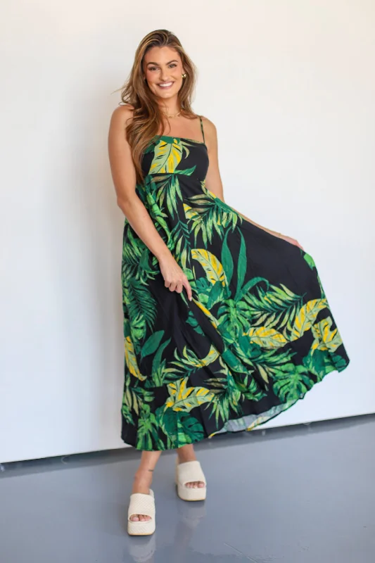 Unbeleafable Maxi Dress Stylish A-Line Maxi Dress