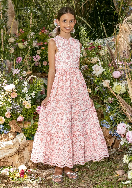 Zoe Maxi Dress Elegant Lace-Up Maxi Dress