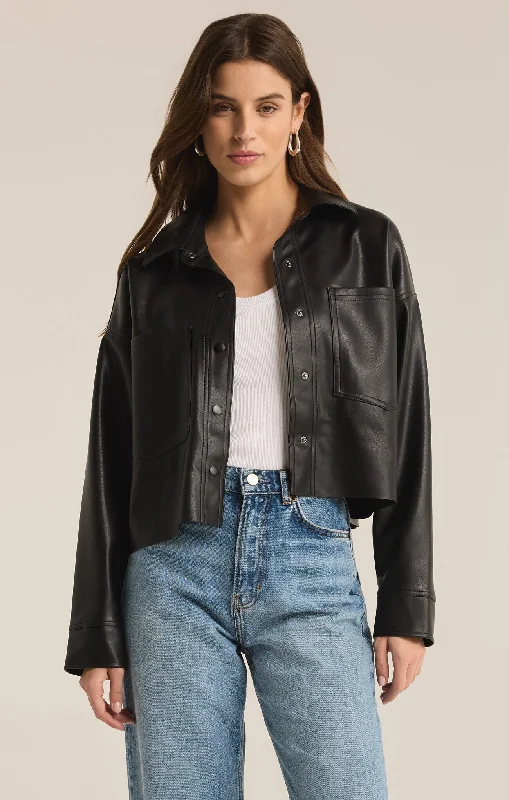 All Day Faux Leather Jacket Rayon Fabric Velvet Fabric Corduroy Fabric