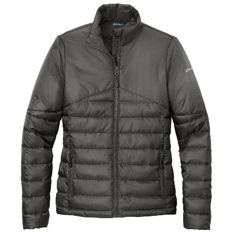 Eddie Bauer Women's Iron Gate Quilted Jacket Collared Jacket Crew Neck Jacket Turtle Neck Jacket