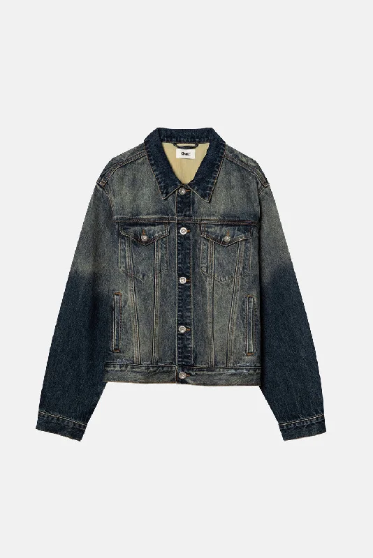 GARAGE DENIM JACKET Rayon Fabric Velvet Fabric Corduroy Fabric