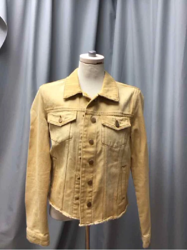 KUT SIZE MEDIUM Ladies JACKET Denim Fabric Leather Fabric Suede Fabric
