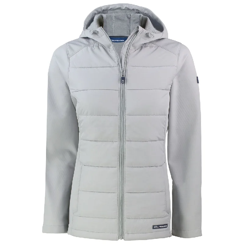 Cutter & Buck Women's CONCRETE Evoke Hybrid Eco Softshell Recycled Full Zip Hooded Jacket V-Neck Jacket Boat Neck Jacket Square Neck Jacket Cutter & Buck Women's CONCRETE Evoke Hybrid Eco Softshell Recycled Full Zip Hooded Jacket V-Neck Jacket Boat Neck Jacket Square Neck Jacket