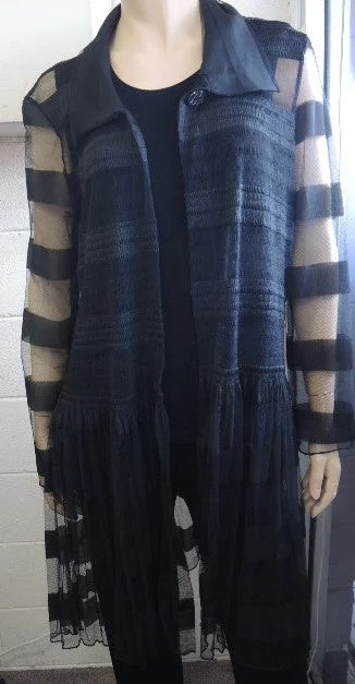 LS Collection Lace Jacket Zip Front Button Front Snap Front