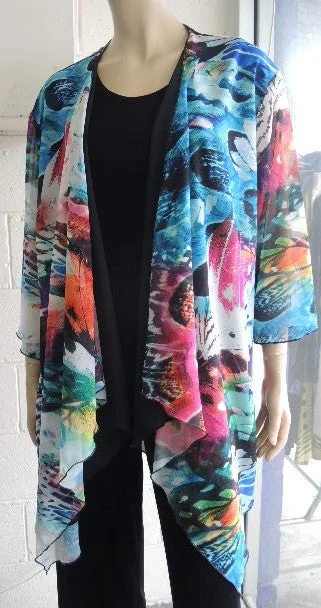 Party Girl Chiffon Jacket Denim Fabric Leather Fabric Suede Fabric