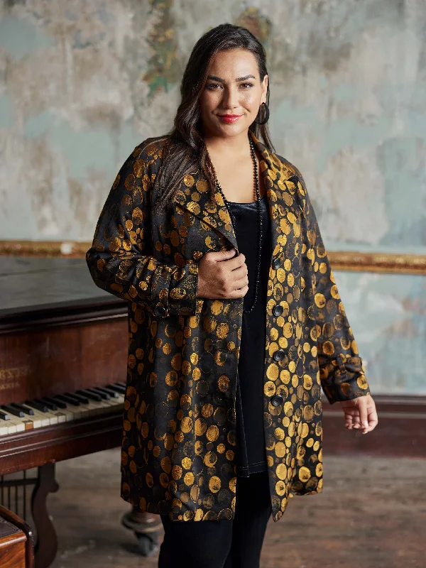 Copper Moons Jacket Satin Fabric Silk Fabric Chiffon Fabric