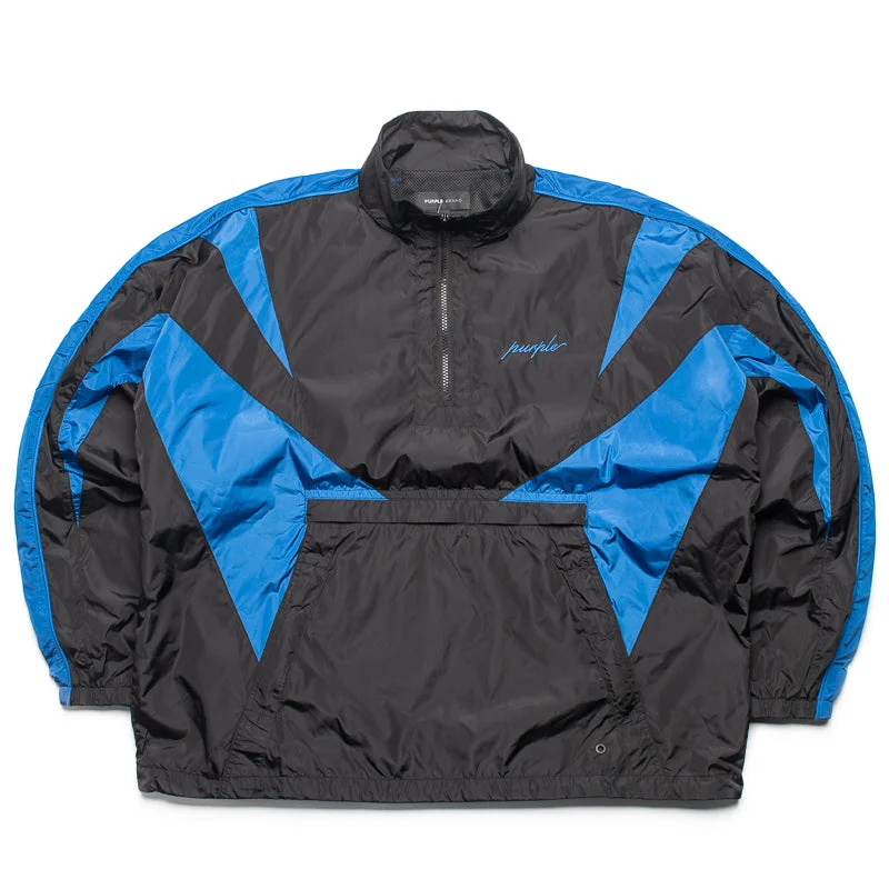 Purple Brand Color Blocked Track Jacket - Multi/Blue Satin Jacket Silk Jacket Chiffon Jacket Purple Brand Color Blocked Track Jacket - Multi/Blue Satin Jacket Silk Jacket Chiffon Jacket