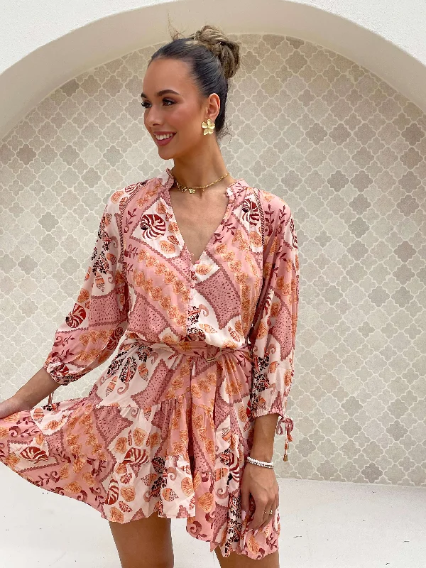 INKA MINI DRESS Trendy Crossover Mini Dress