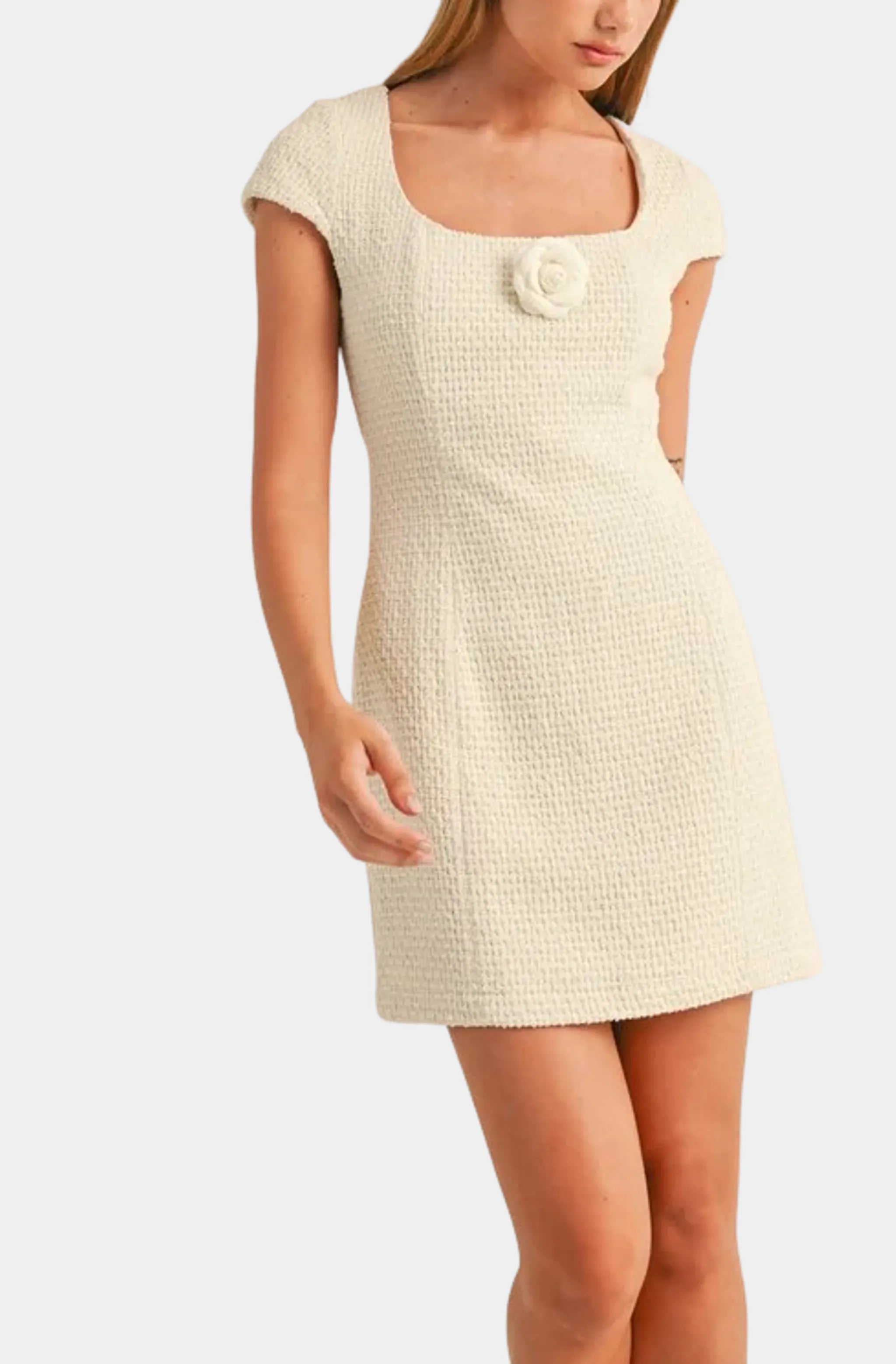 Lana Tweed Mini Dress Trendy Bodycon Mini Dress