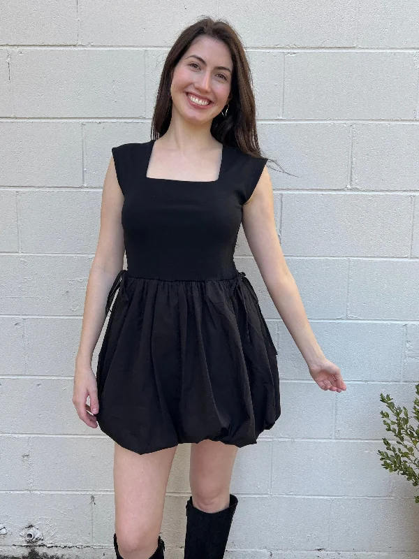 Pretty Little Bubble Hem Mini Dress Chic Tropical Mini Dress