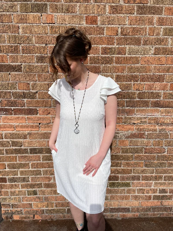 Short Layered Sleeve Mini Dress Elegant Silk Mini Dress