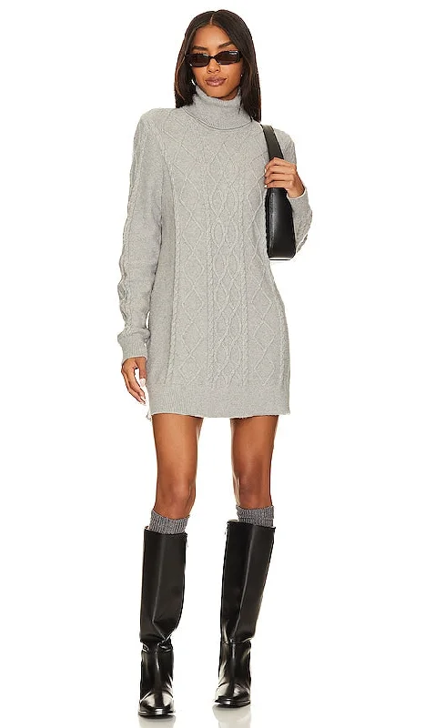 Show Me Your Mumu Montreal Mini Dress in Grey Classic Casual Mini Dress