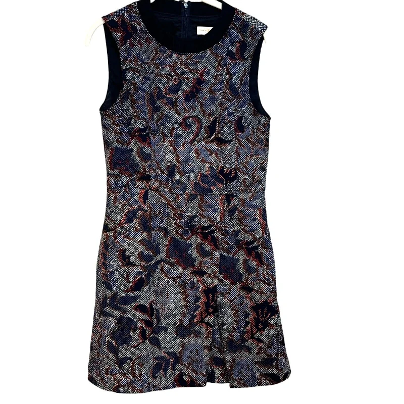 Tory Burch Multicolor Sleeveless Crew Neck Mini Dress Size 4 Stylish Puff Sleeve Mini Dress