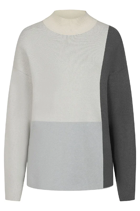 Alice Collins 033A204 Ghost Grey Wild Oat Charcoal Karlie Block Jumper Mesh Blend Leather Blend Suede Blend Alice Collins 033A204 Ghost Grey Wild Oat Charcoal Karlie Block Jumper Mesh Blend Leather Blend Suede Blend