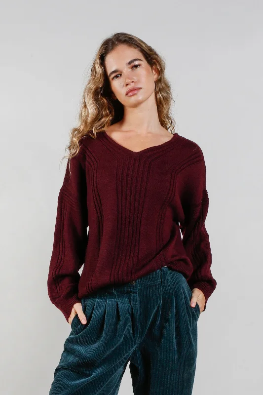 ANYA  Fine Merino Wool Jumper - Walnut Beaded Sweater Sequined Faux Fur