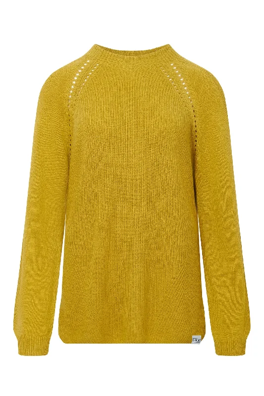 ATLANTA Wool Blend Jumper - Mustard Soft Cozy Warm