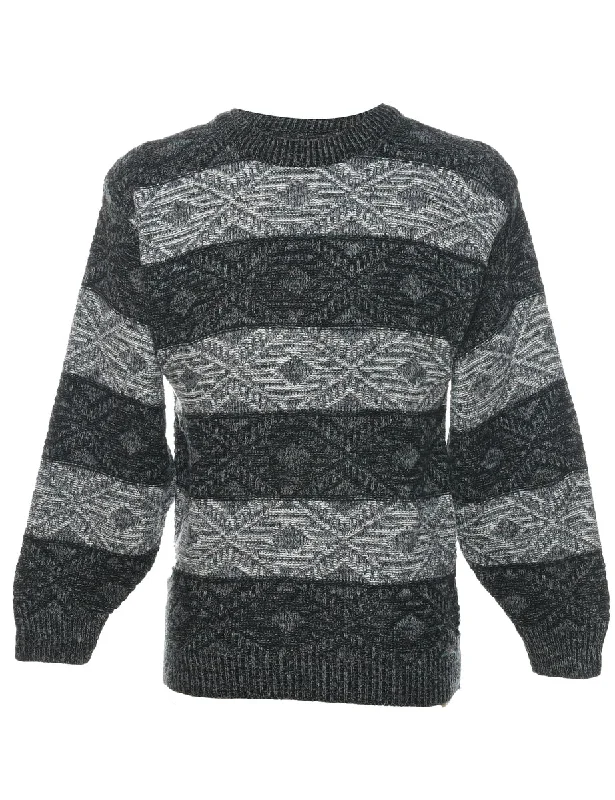 Black Jumper - S Transparent Opaque Sheer
