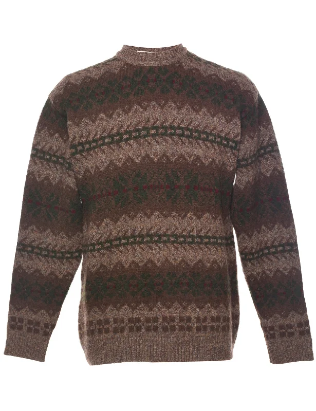 Brooks Brothers Jumper - S Mesh Sweater Canvas Denim