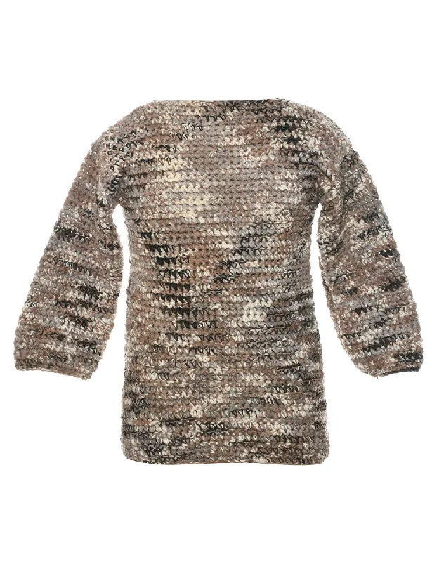 Brown Jumper - S Oversized Loose Flowy
