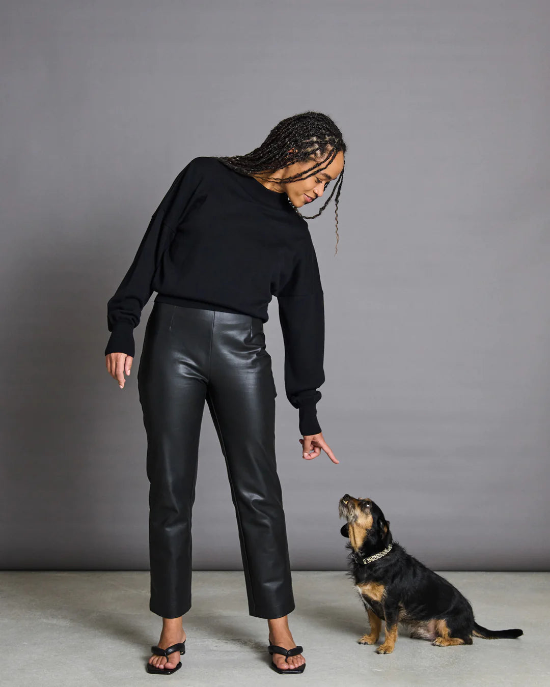 JAN 'N JUNE Yin jumper black women Nylon Fabric Polyester Fabric Spandex Fabric