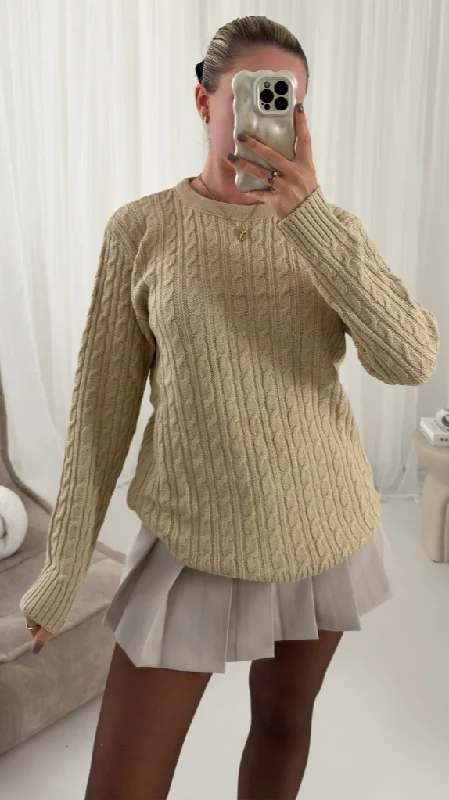 Josie Round Neck Long Sleeved Ribbed Jumper Top Terry Blend Velvet Blend Canvas Blend