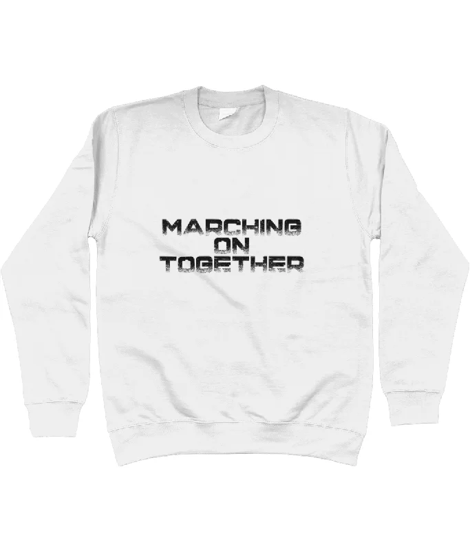 Marching on together Jumper Women Graphic Sweater Embroidered Appliqued