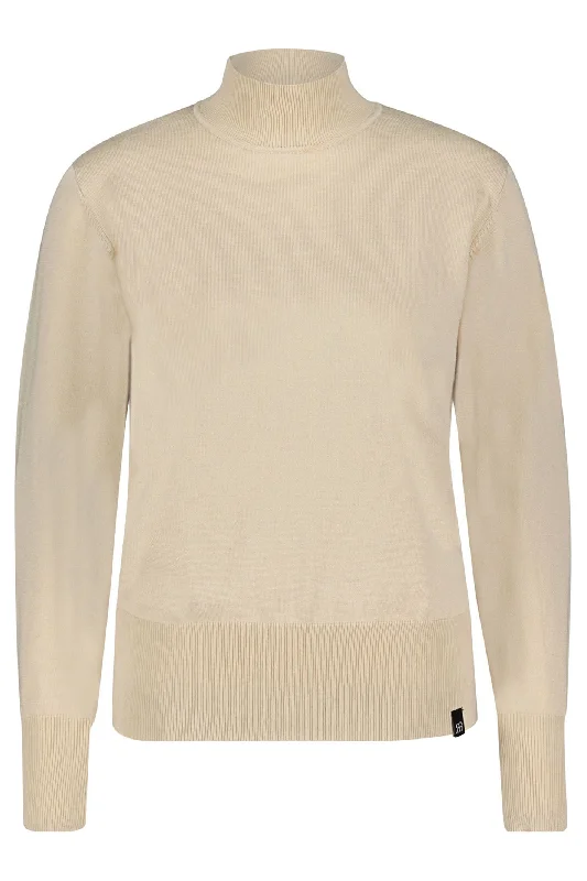 Red Button SRB4066 Turtleneck Jumper Light Camel Spandex Blend Rayon Blend Denim Blend