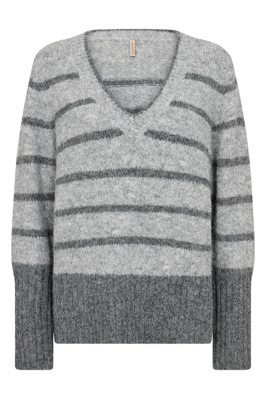 Soya Concept 33563-20 99110 8-B SC-Ilene 2 Jumper Light Grey Melange Anti-Pilling Anti-Shrink Durable Soya Concept 33563-20 99110 8-B SC-Ilene 2 Jumper Light Grey Melange Anti-Pilling Anti-Shrink Durable