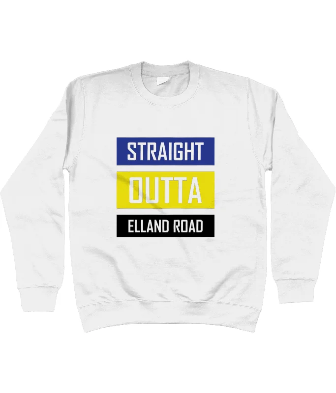 Straight Outta Elland Road Jumper Women Plaid Sweater Polka Dot Checkered