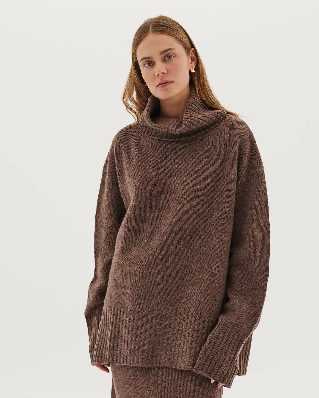 The Roll Neck Jumper | Squirrel Layered Multi-layer Single Layer