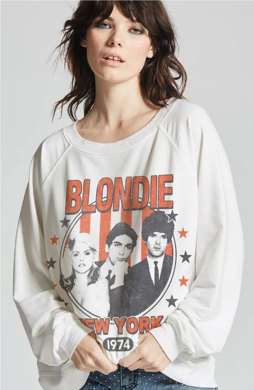 BLONDIE NY 1974 SWEATSHIRT Hoodie with Magnetic Closure Innovative Modern