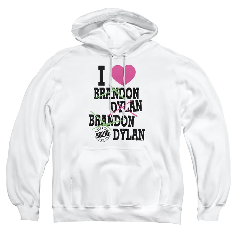 Beverly Hills 90210 I Heart 90210 - Pullover Hoodie Hoodie with Back Slit Movement Comfort