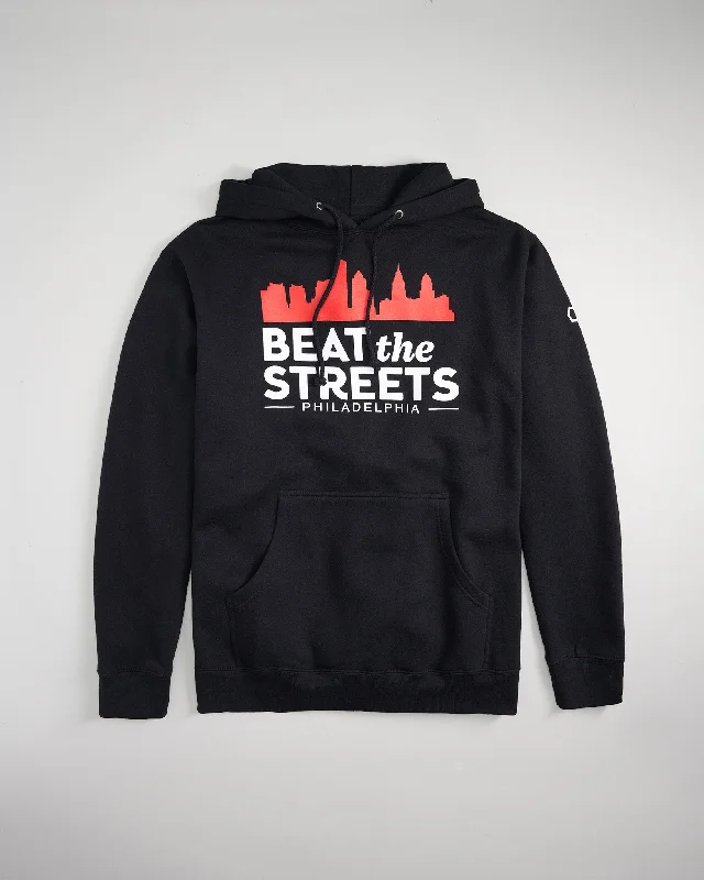 BTS Philly Sky Line Hoodie Hoodie with Hem Lace Feminine Delicate