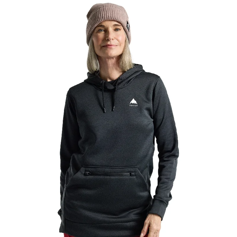 Burton Womens Oak Long Pullover Hoodie Hoodie with Sequins Glamorous Eye-catching