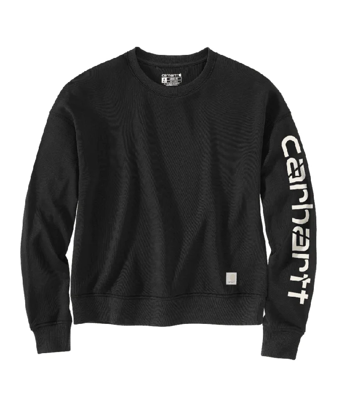 TENCEL Fiber Series Loose Fit Sleeve Graphic Sweatshirt - Black Hoodie with Ribbed Hem Stretchable Secure TENCEL Fiber Series Loose Fit Sleeve Graphic Sweatshirt - Black Hoodie with Ribbed Hem Stretchable Secure