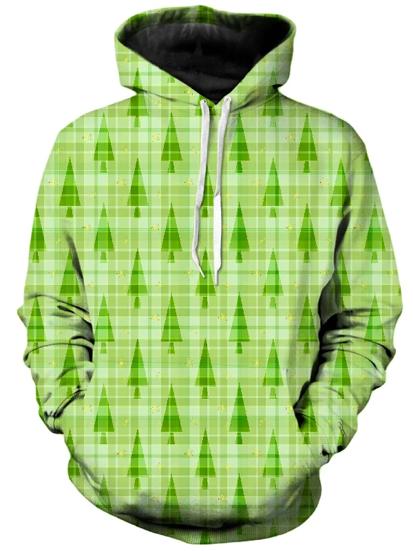 Christmas Green Unisex Hoodie Hoodie with Frayed Bohemian Relaxed