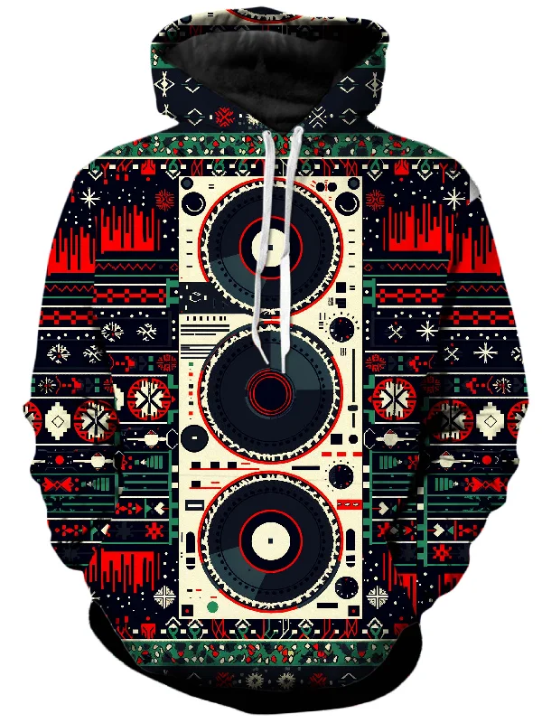Christmas Jamz Unisex Hoodie Hoodie with Tie-Dye Psychedelic Retro