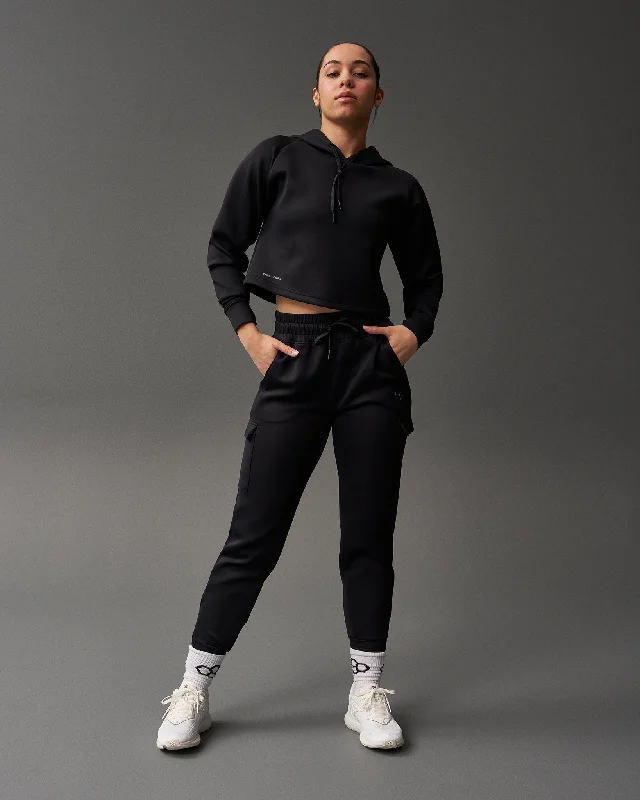 COOL-FEEL Women's Crop Hoodie Hoodie with Crew Neck Simple Timeless