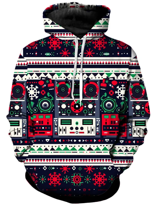 Deck the Halls Unisex Hoodie Hoodie with Puffed Sleeves Voluminous Trendy