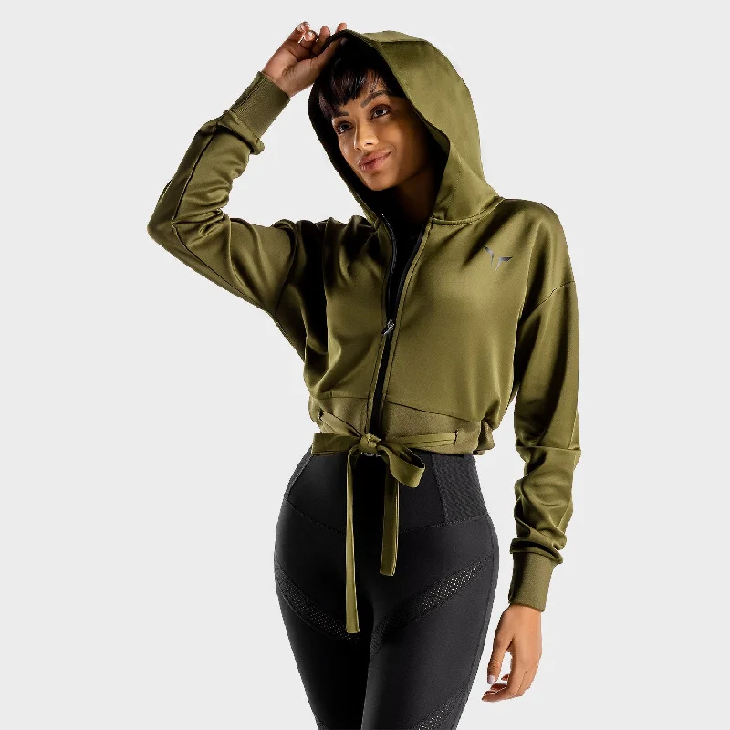 Do-Knot Hoodie - Khaki Hoodie with Hood Adjustable Protection