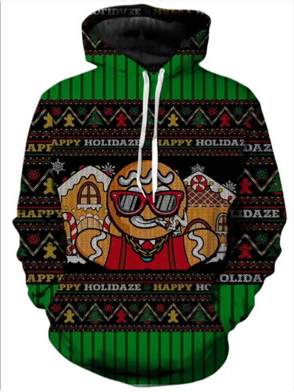 Gingerbread Daze Unisex Hoodie Hoodie Crop Top Short Trendy